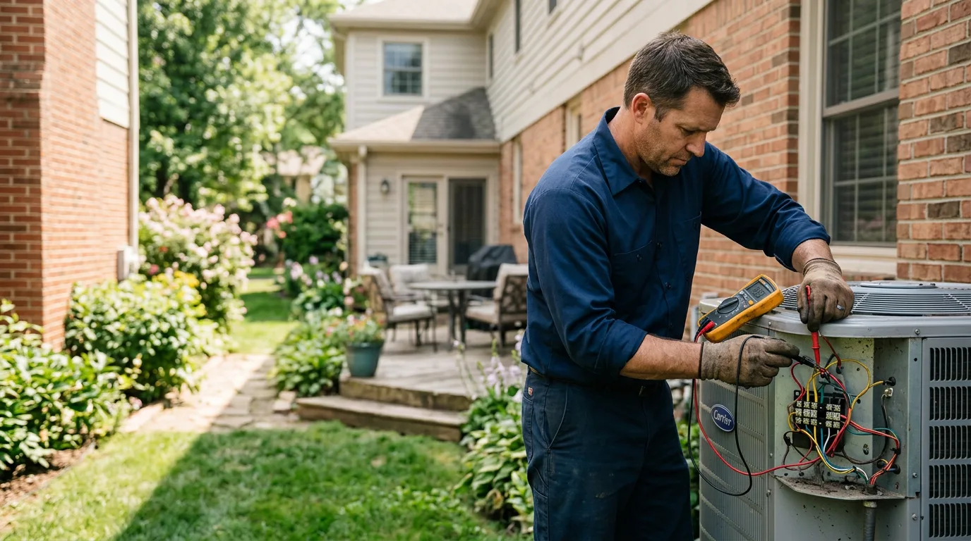 HVAC technician working near Elkins, NH